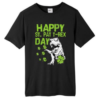 Happy St. Pat t-Rex Day Saint Shenanigan Clover Irishman Tall Fusion ChromaSoft Performance T-Shirt