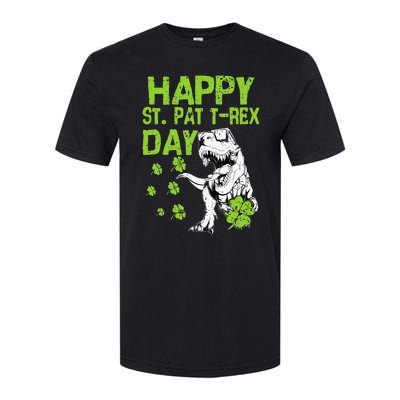 Happy St. Pat t-Rex Day Saint Shenanigan Clover Irishman Softstyle CVC T-Shirt