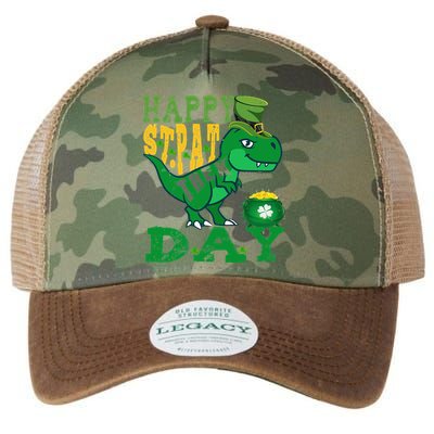 Happy St. PatRex Day Saint Patrick's Day Dinosaur Legacy Tie Dye Trucker Hat