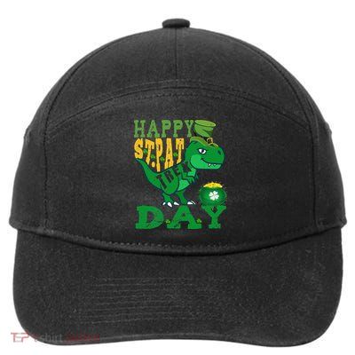 Happy St. PatRex Day Saint Patrick's Day Dinosaur 7-Panel Snapback Hat