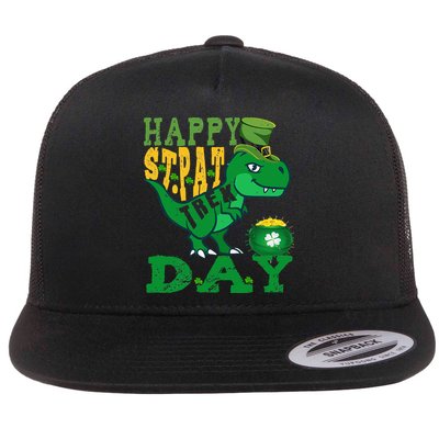 Happy St. PatRex Day Saint Patrick's Day Dinosaur Flatbill Hat