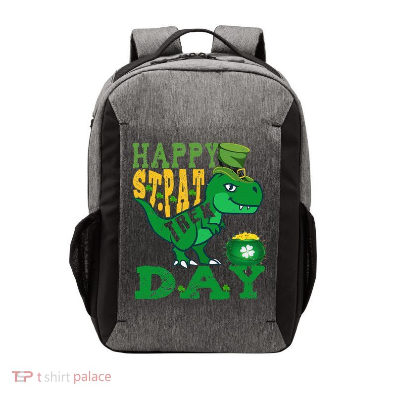 Happy St. PatRex Day Saint Patrick's Day Dinosaur Vector Backpack
