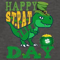 Happy St. PatRex Day Saint Patrick's Day Dinosaur Vector Backpack