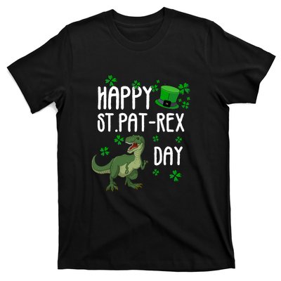 Happy St Pat Rex Day St Patrick Day Lucky T Rex T-Shirt