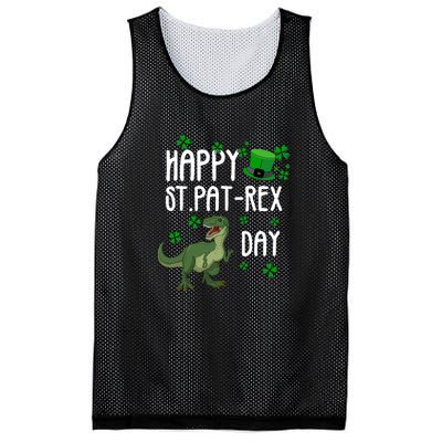 Happy St Pat Rex Day St Patrick Day Lucky T Rex Mesh Reversible Basketball Jersey Tank