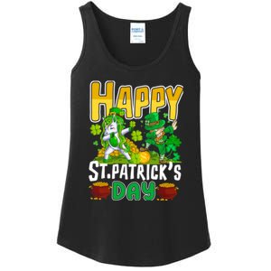 Happy St Patrick’s Day Unicorn Dab Ladies Essential Tank