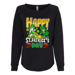 Happy St Patrick’s Day Unicorn Dab Womens California Wash Sweatshirt