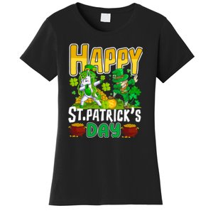 Happy St Patrick’s Day Unicorn Dab Women's T-Shirt