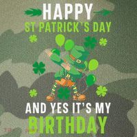 Happy St Patrick's Day And Yes It's My Birthday Irish Legacy Tie Dye Trucker Hat