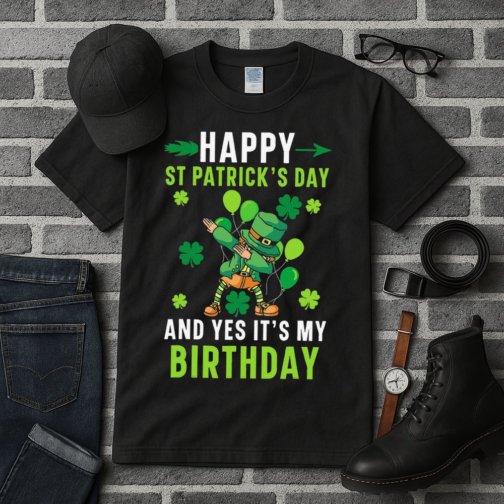 Happy St Patrick's Day And Yes It's My Birthday Irish Tall T-Shirt
