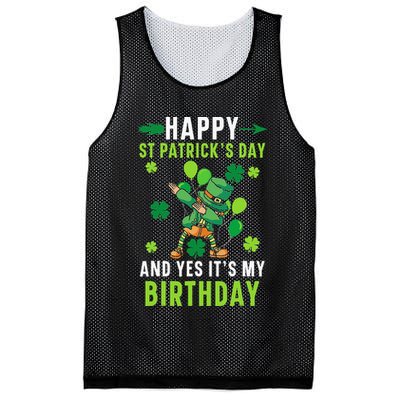 Happy St Patrick's Day And Yes It's My Birthday Irish Mesh Reversible Basketball Jersey Tank