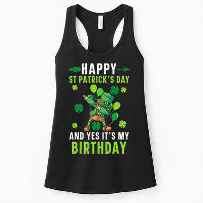Happy St Patrick's Day And Yes It's My Birthday Irish Womens Tank Top