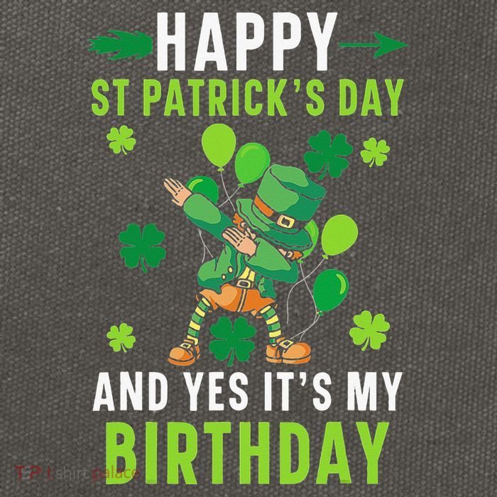 Happy St Patrick's Day And Yes It's My Birthday Irish Cotton Canvas Backpack