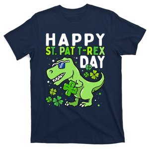 Happy St Pat Trex Day Dino St Patricks Day Boy T-Shirt