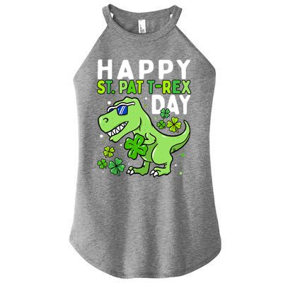 Happy St Pat Trex Day Dino St Patricks Day Boy Women’s Perfect Tri Rocker Tank