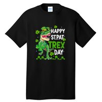 Happy St Pat Trex Patricks Day Boys Men Dinosaur TRex Tall T-Shirt