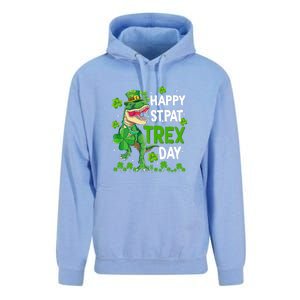 Happy St Pat Trex Patricks Day Boys Men Dinosaur TRex Unisex Surf Hoodie