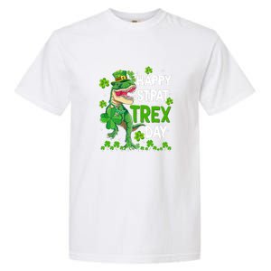 Happy St Pat Trex Patricks Day Boys Men Dinosaur TRex Garment-Dyed Heavyweight T-Shirt