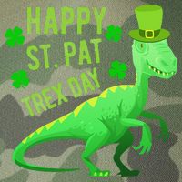 Happy St. PaTrex Day Legacy Tie Dye Trucker Hat