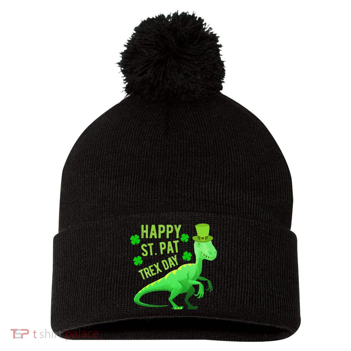 Happy St. PaTrex Day Pom Pom 12in Knit Beanie