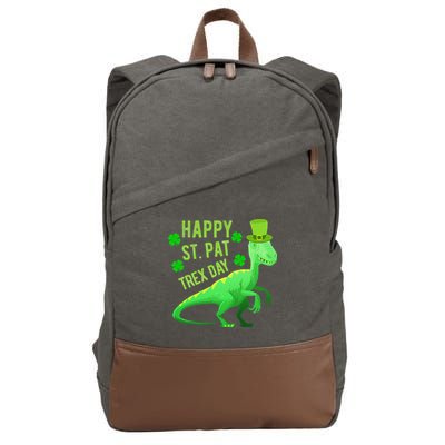 Happy St. PaTrex Day Cotton Canvas Backpack