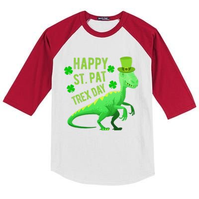 Happy St. PaTrex Day Kids Colorblock Raglan Jersey