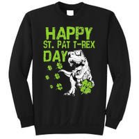 Happy St. Pat t-Rex Day Saint Shenanigan Clover Irishman Sweatshirt