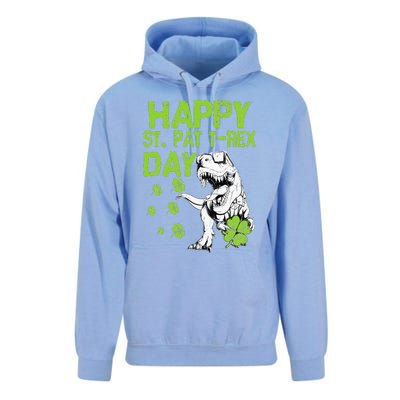 Happy St. Pat t-Rex Day Saint Shenanigan Clover Irishman Unisex Surf Hoodie