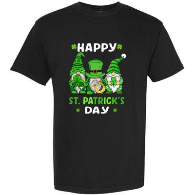 Happy St Patricks Day Gnomes Shamrock Lucky Garment-Dyed Heavyweight T-Shirt