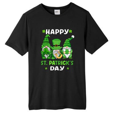 Happy St Patricks Day Gnomes Shamrock Lucky Tall Fusion ChromaSoft Performance T-Shirt