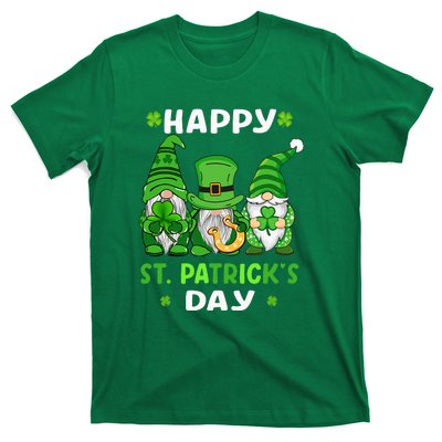 Happy St Patricks Day Gnomes Shamrock Lucky T-Shirt