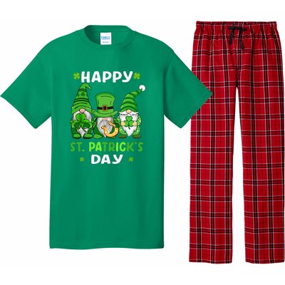 Happy St Patricks Day Gnomes Shamrock Lucky Pajama Set