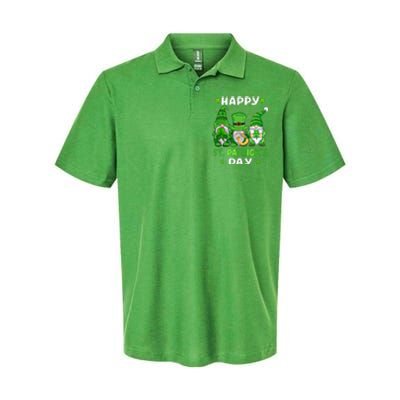 Happy St Patricks Day Gnomes Shamrock Lucky Softstyle Adult Sport Polo