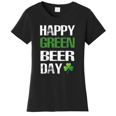 Happy St Patrick's Day Funny Green Beer Irish Drinking Women's T-Shirt