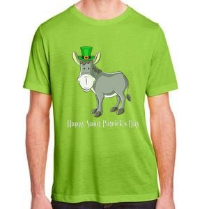 Happy Saint Patrick's Day For Cute Donkey Lover Adult ChromaSoft Performance T-Shirt