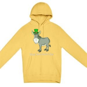 Happy Saint Patrick's Day For Cute Donkey Lover Premium Pullover Hoodie