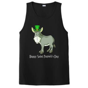 Happy Saint Patrick's Day For Cute Donkey Lover PosiCharge Competitor Tank