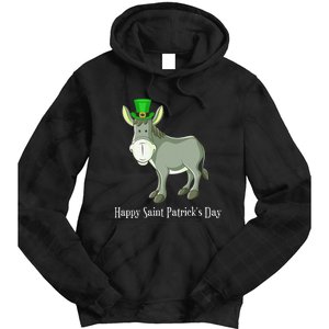 Happy Saint Patrick's Day For Cute Donkey Lover Tie Dye Hoodie