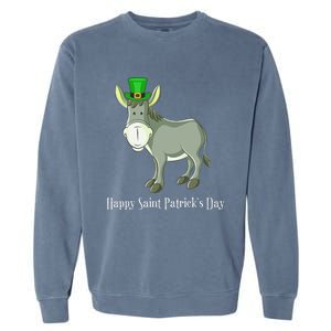 Happy Saint Patrick's Day For Cute Donkey Lover Garment-Dyed Sweatshirt