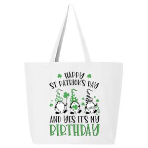 Happy St Patricks Day Its My Birthday Born Irish Bday Gift 25L Jumbo Tote