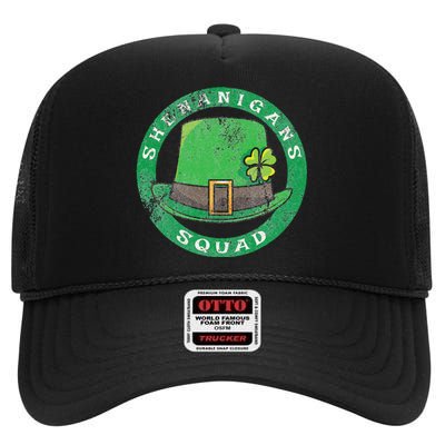 Happy St. Patrick's Day Funny Saint Patrick Irish High Crown Mesh Back Trucker Hat