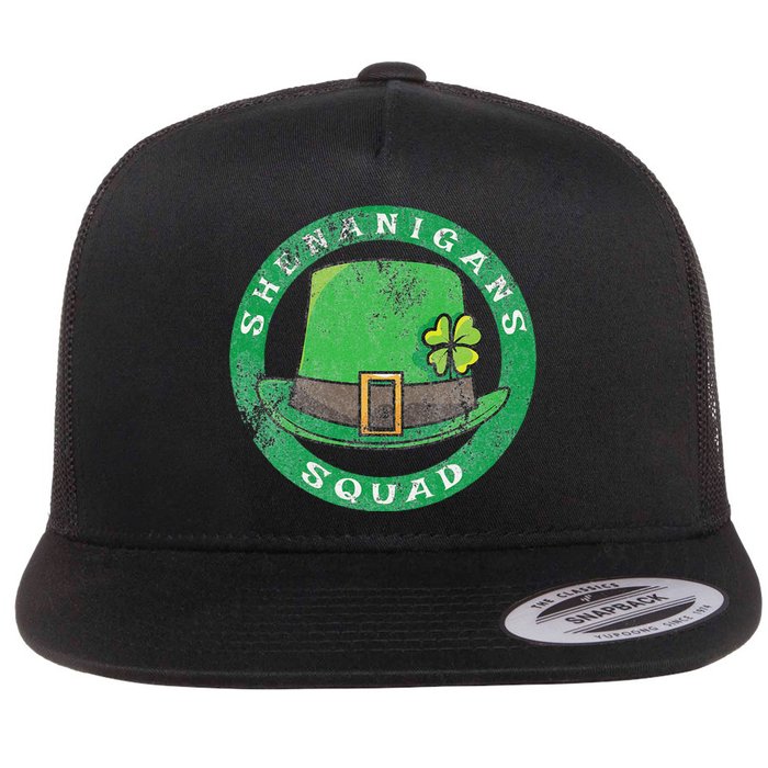 Happy St. Patrick's Day Funny Saint Patrick Irish Flat Bill Trucker Hat