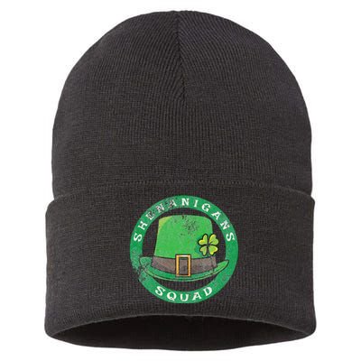 Happy St. Patrick's Day Funny Saint Patrick Irish Sustainable Knit Beanie