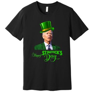 Happy St Patricks Day Leprechaun Joe Biden Tee For Men Women Premium T-Shirt