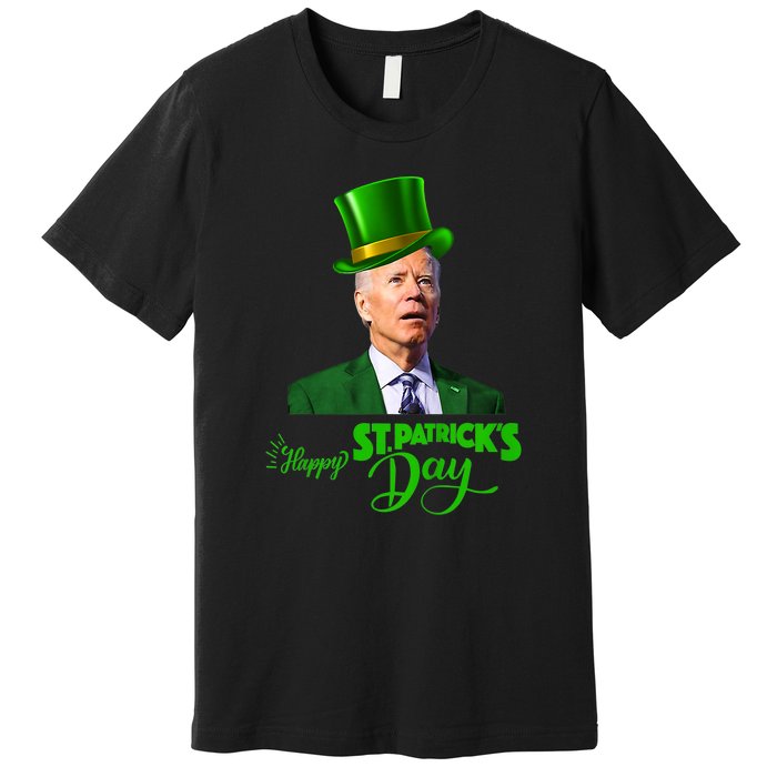 Happy St Patricks Day Leprechaun Joe Biden Tee For Men Women Premium T-Shirt