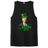 Happy St Patricks Day Leprechaun Joe Biden Tee For Men Women PosiCharge Competitor Tank