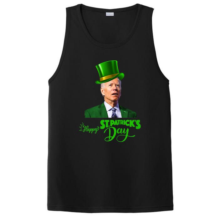 Happy St Patricks Day Leprechaun Joe Biden Tee For Men Women PosiCharge Competitor Tank