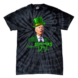 Happy St Patricks Day Leprechaun Joe Biden Tee For Men Women Tie-Dye T-Shirt