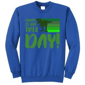 Happy St Pat Trex Day St Patricks Day Funny Dinosaur Gift Sweatshirt