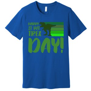 Happy St Pat Trex Day St Patricks Day Funny Dinosaur Gift Premium T-Shirt